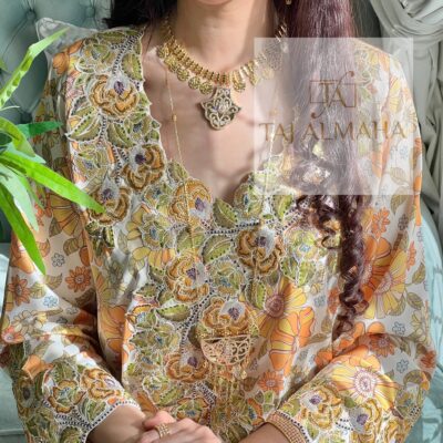 Orange silk Mukhawar