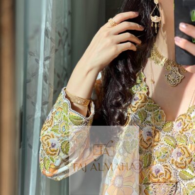 Orange silk Mukhawar