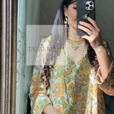 Orange silk Mukhawar
