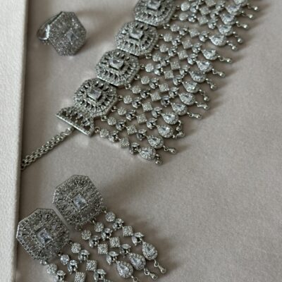 Alghazala Khanagi set - white