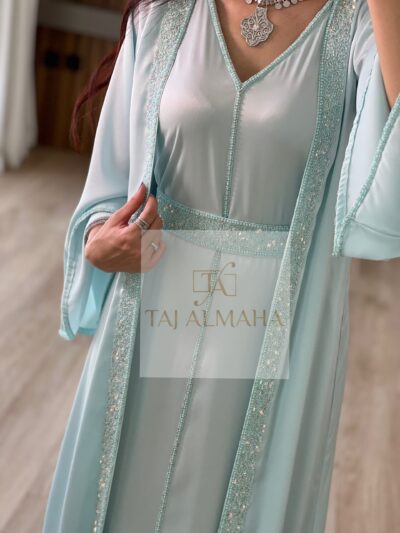2841A684-47EF-42CD-9025-C668EB61A09E Terkoise Caftan -0623