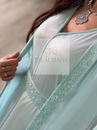 437ADE9E-7A44-41DA-9913-374731E7724C Terkoise Caftan -0623