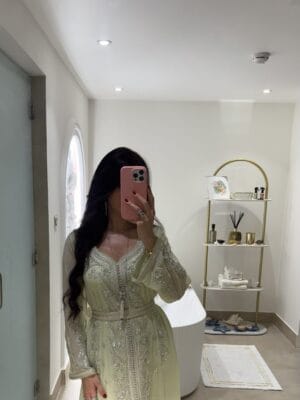 Pistachio caftan -A25