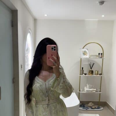 Pistachio caftan -A25