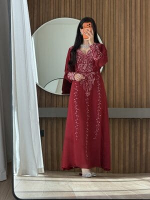 Cinderella in dark red