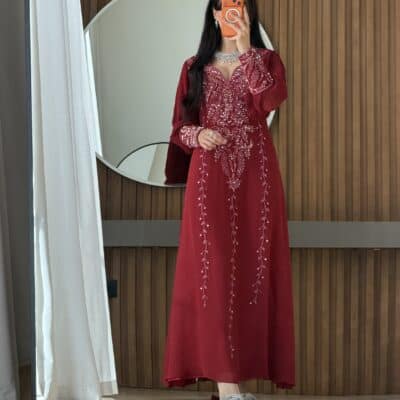 Cinderella in dark red