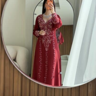 Cinderella in dark red